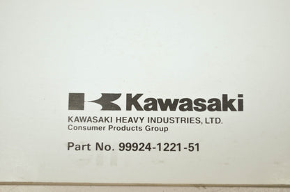 OEM Kawasaki 99924-1221-51 Service Manual JT1100B