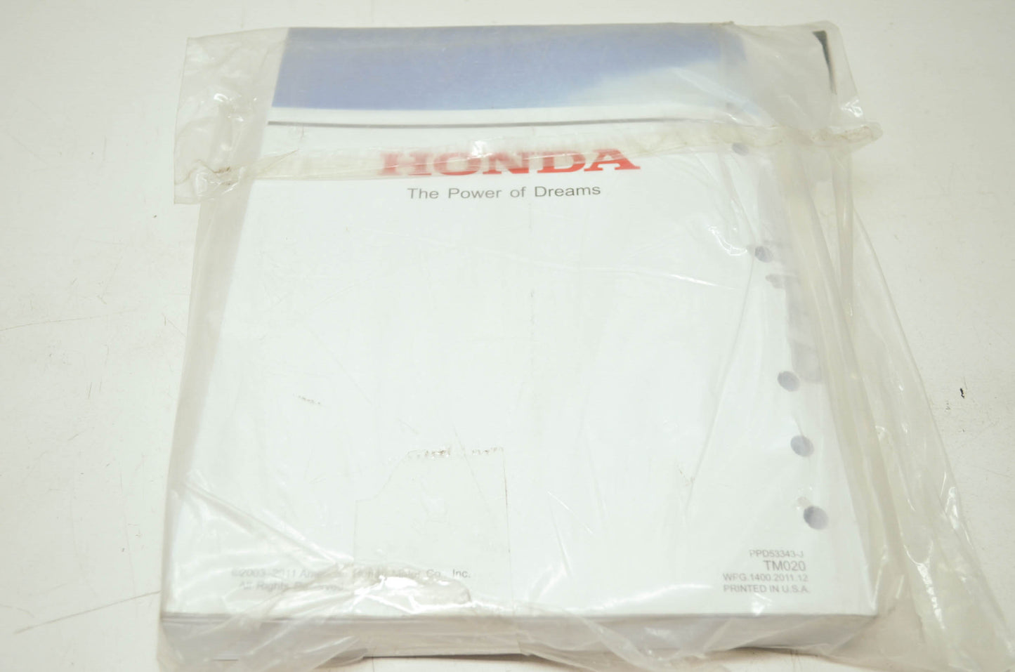 Honda 2012 Rigging Guide