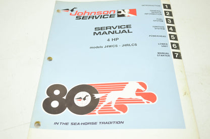 Johnson 4HP Models J4WCS-J4RLCS Service Manual