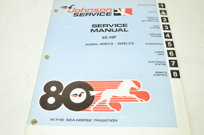 Johnson 60HP Models J60ECS-J60ELCS Service Manual