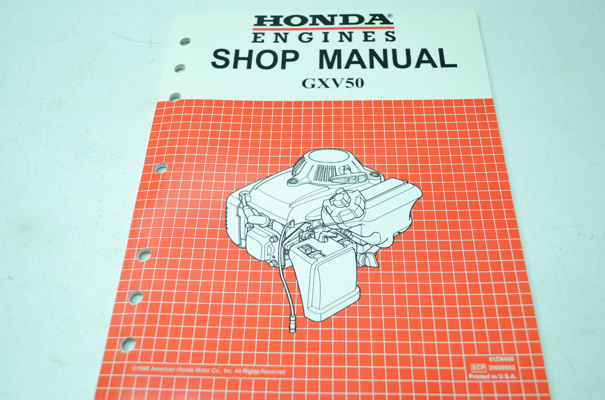 OEM Honda 61ZN400 Engines GXV50 Shop Manual