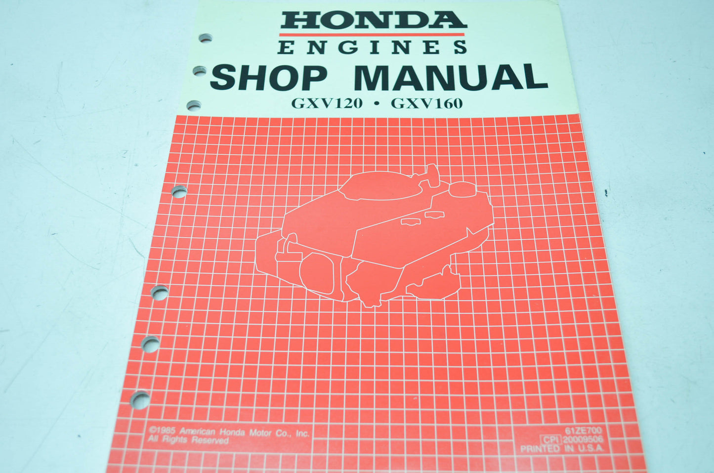 Honda Engines GXV120 GXV160 Shop Manual