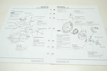 Honda Engines GXV120 GXV160 Shop Manual