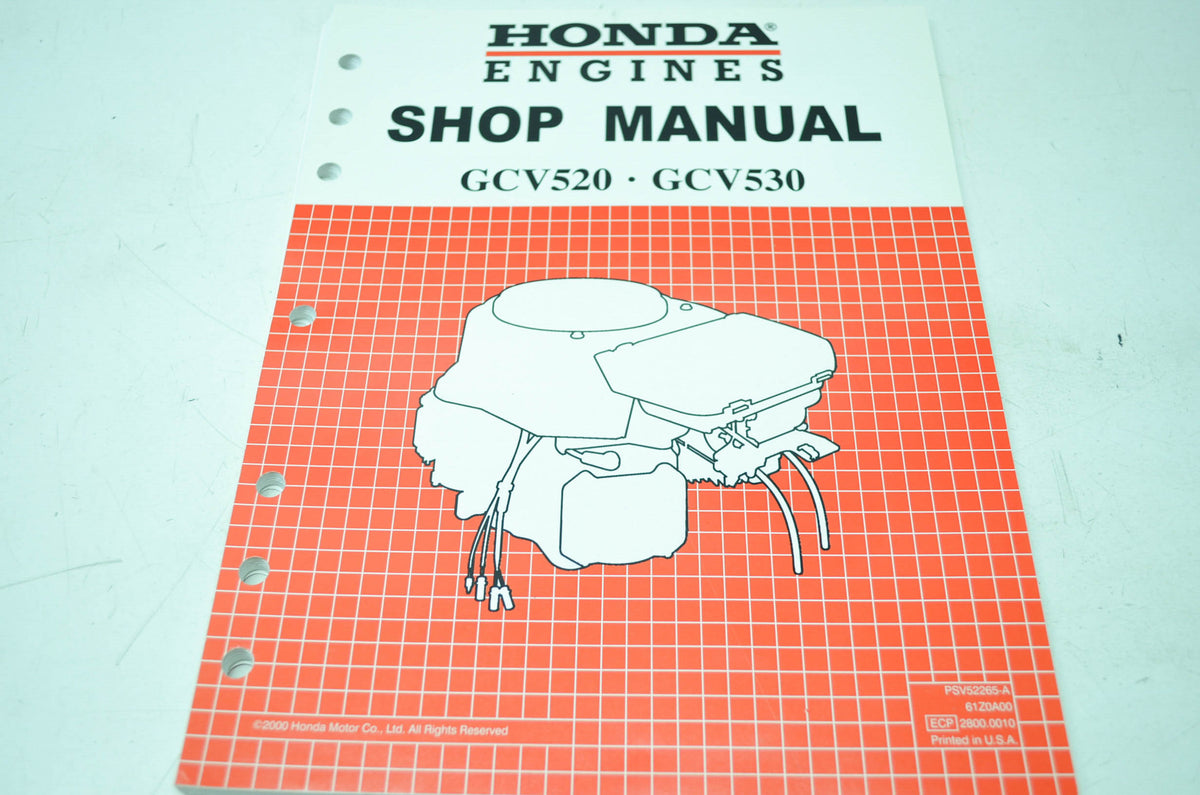 OEM Honda 61Z0A00 GCV520 530 Service Manual