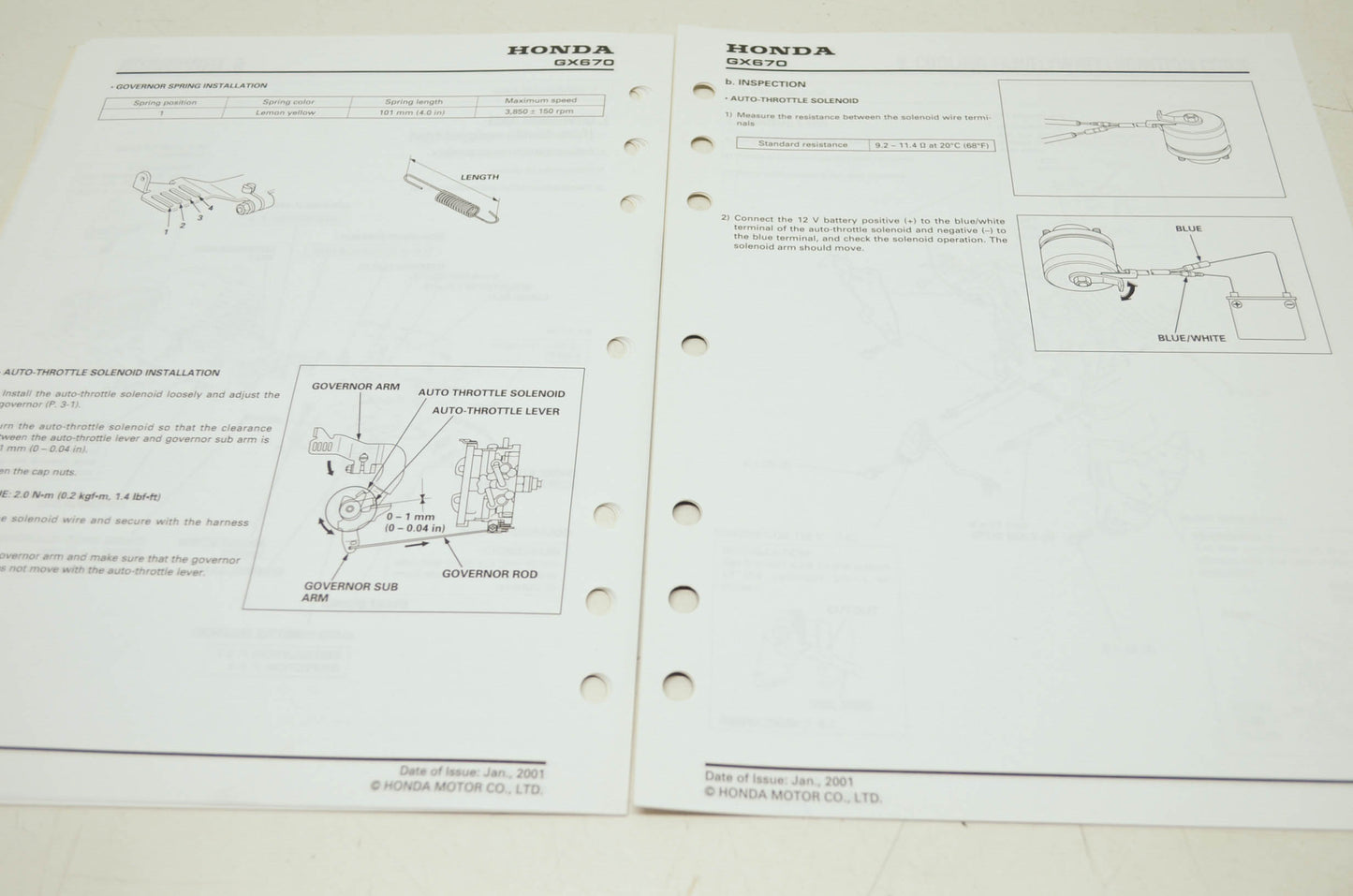 OEM Honda 61ZJ110X GX670 (SUP) Service Manual