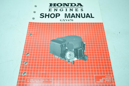 Honda Engines GXV670 Shop Manual