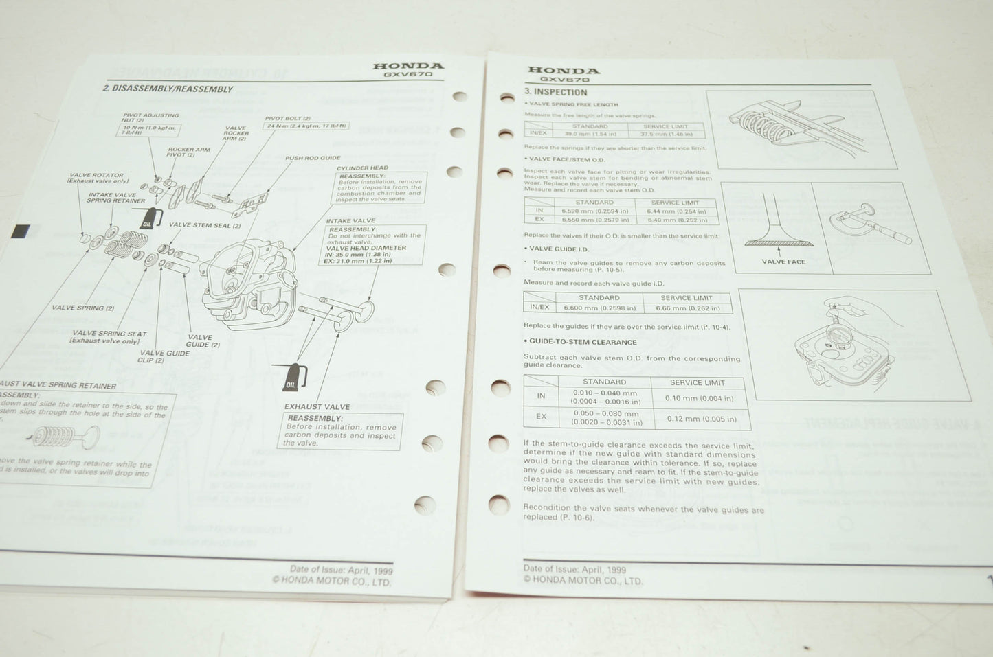 Honda Engines GXV670 Shop Manual