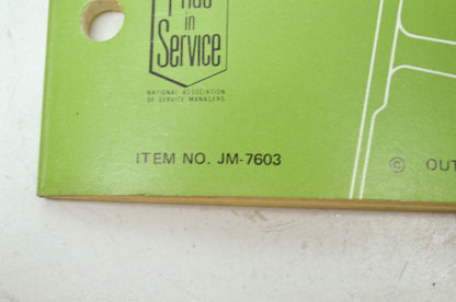 Johnson 1976 Outboards 4HP model 4R76 4W76 Service Manual
