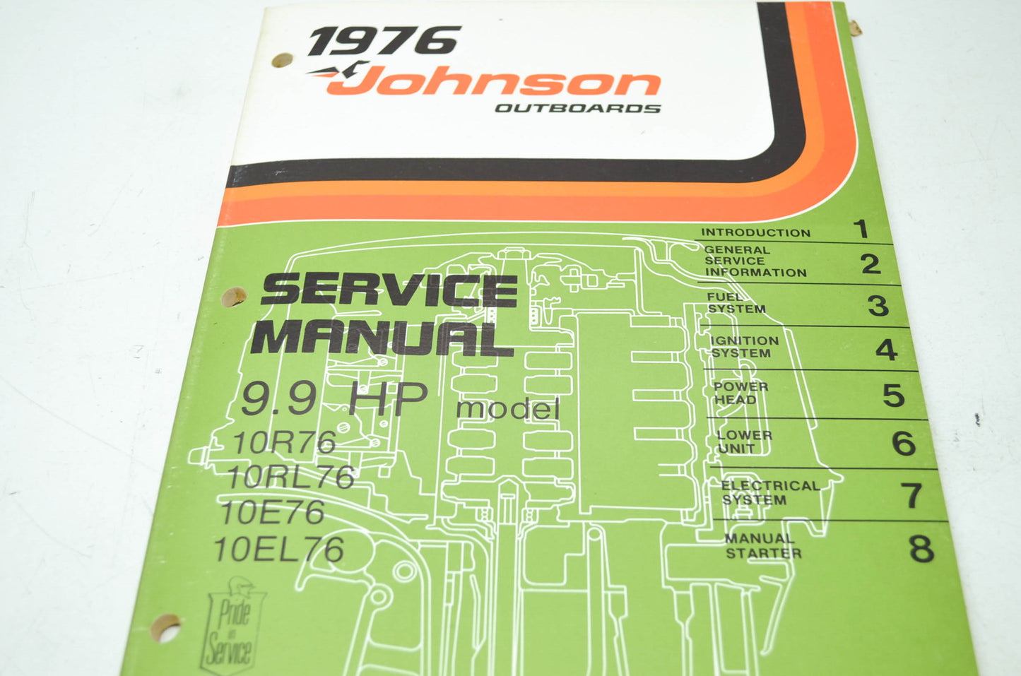 Johnson 1976 Outboards 9.9HP Models Service Manual
