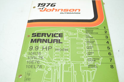 Johnson 1976 Outboards 9.9HP Models Service Manual