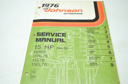 Johnson 1976 Outboards 15HP Models Service Manual