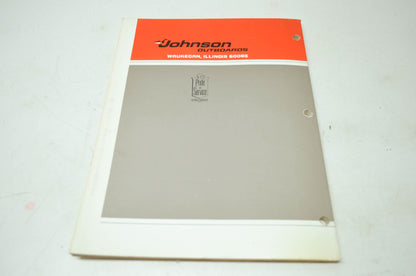 Johnson Outboards '78 9.9HP 15HP Models Service Manual