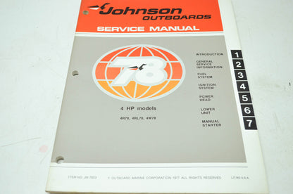 Johnson Outboards '78 4HP Models Service Manual