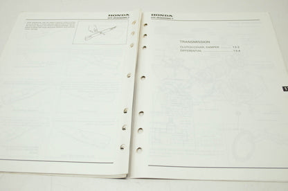 Honda HT-R3009 Shop Manual Supplement