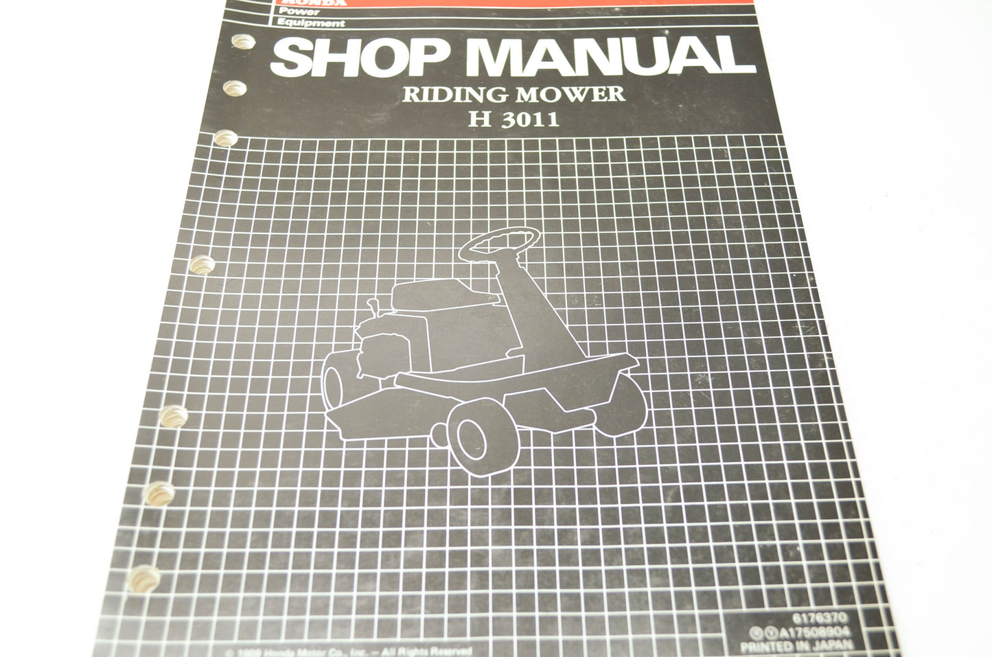 Honda Riding Mower H3011 Shop Manual