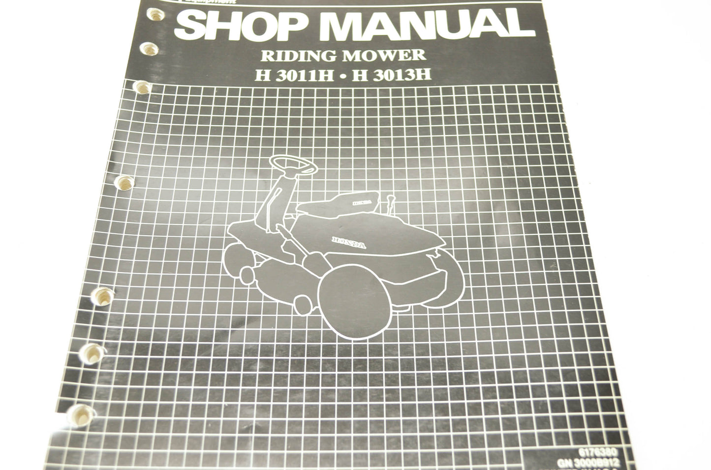 Honda H 3011H H 3013H Riding Mower Shop Manual