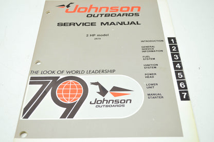 Johnson Outboards '79 2HP Model 2R79 Service Manual