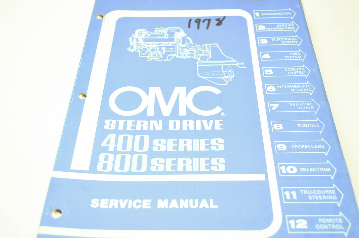 OMC Stern Drive 1978 400 Series 800 Series Service Manual