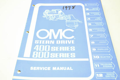 OMC Stern Drive 1978 400 Series 800 Series Service Manual