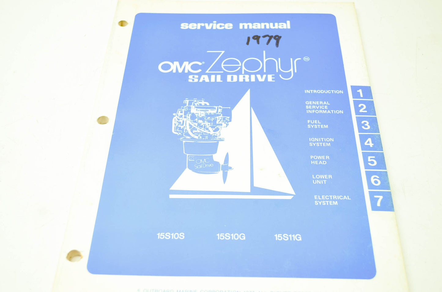 OMC 1979 Zephyr Sail Drive Service Manual