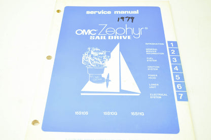 OMC 1979 Zephyr Sail Drive Service Manual