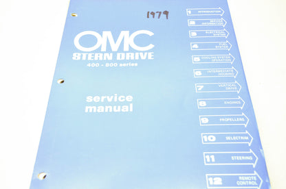 OMC Stern Drive 1979 400-800 Series Service Manual