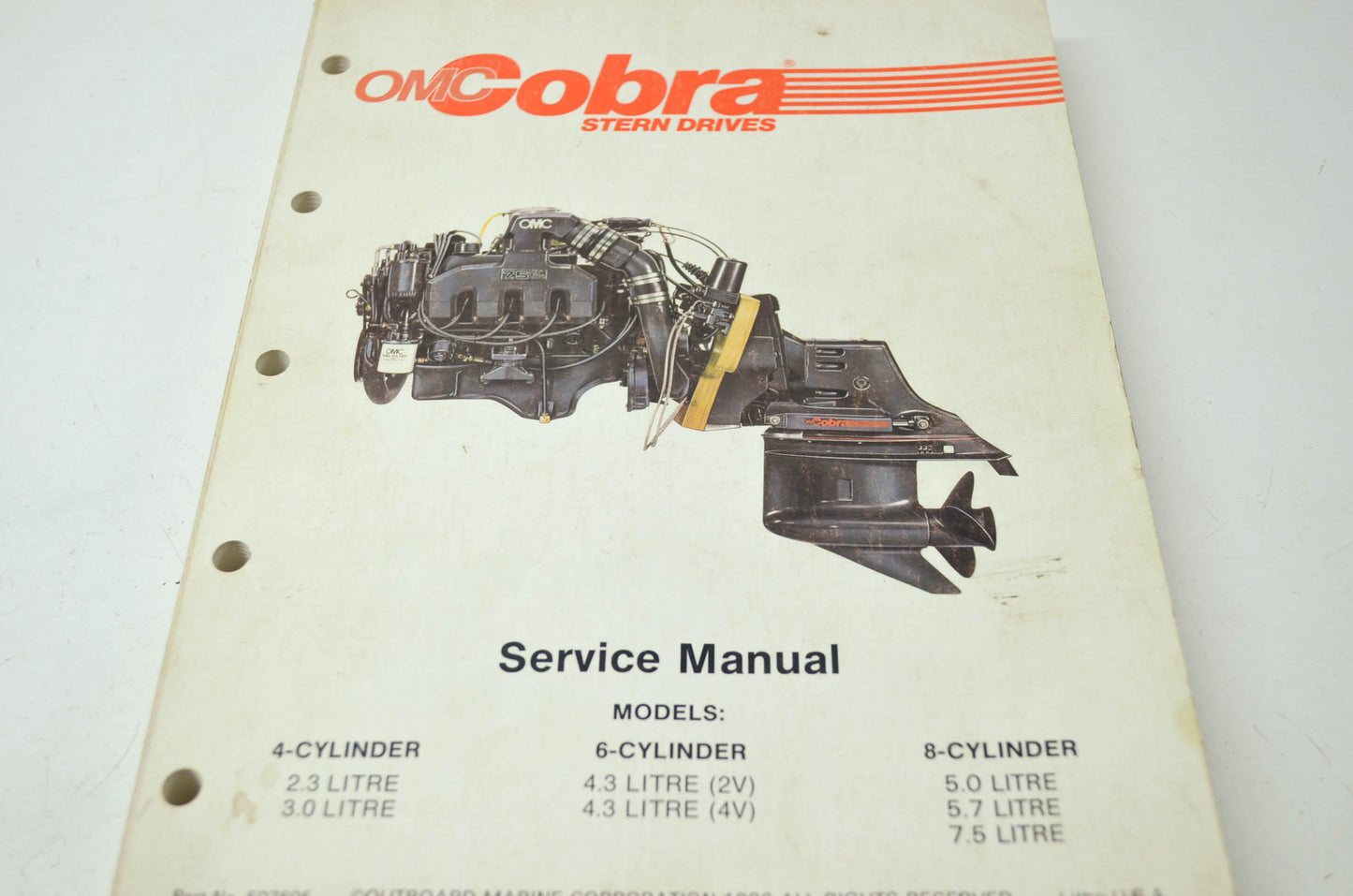 OMC Cobra Stern Drives 4 6 8 Cylinder Service Manual