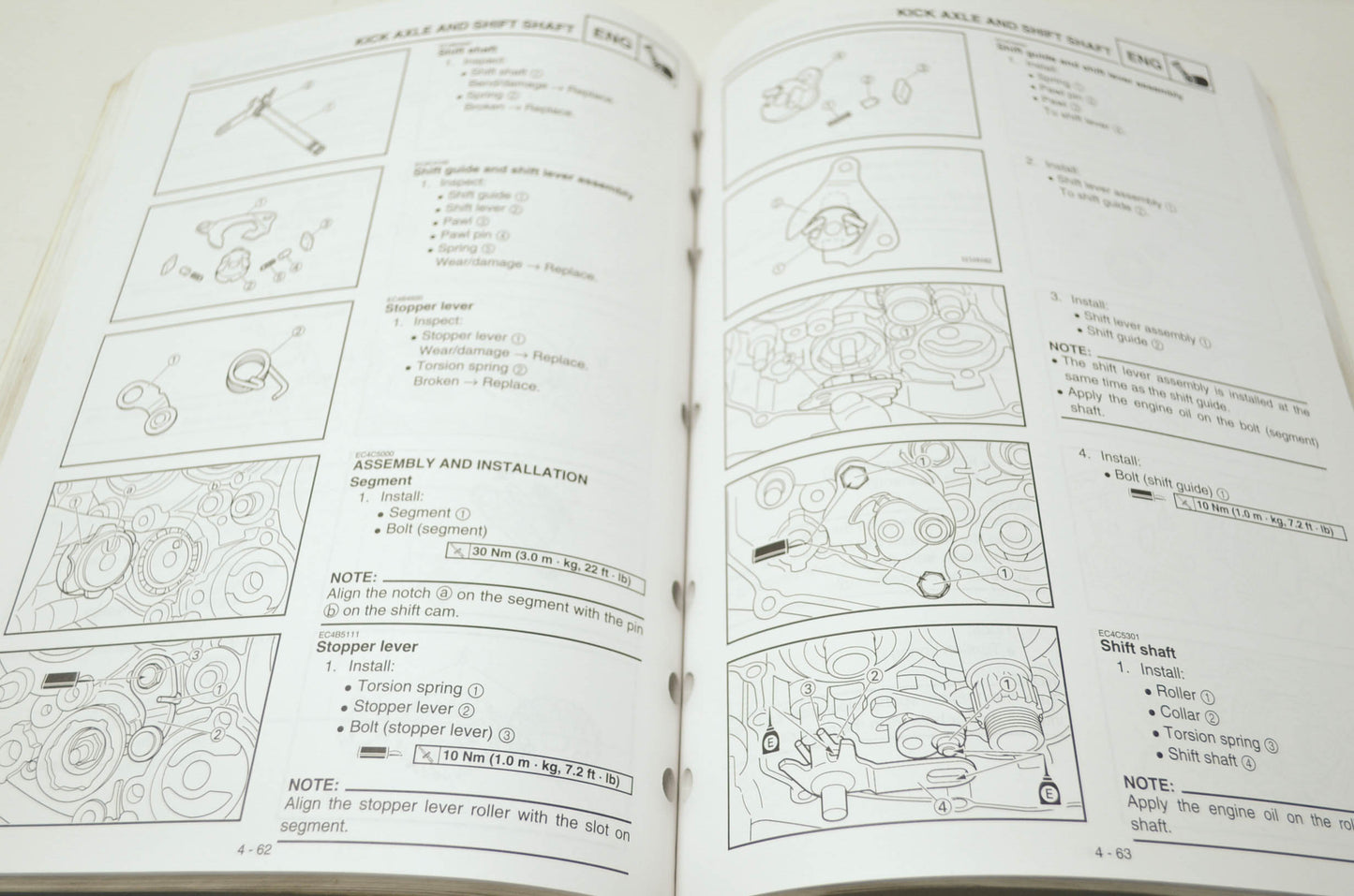 OEM Yamaha LIT-11626-13-40 YZ426F Owner's/Service Manual