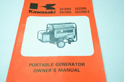 OEM Kawasaki 99920-2079-03 Portable Generator Owner's Manual