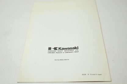 OEM Kawasaki 99920-2064-02 Owner's Manual GA1000/1400A