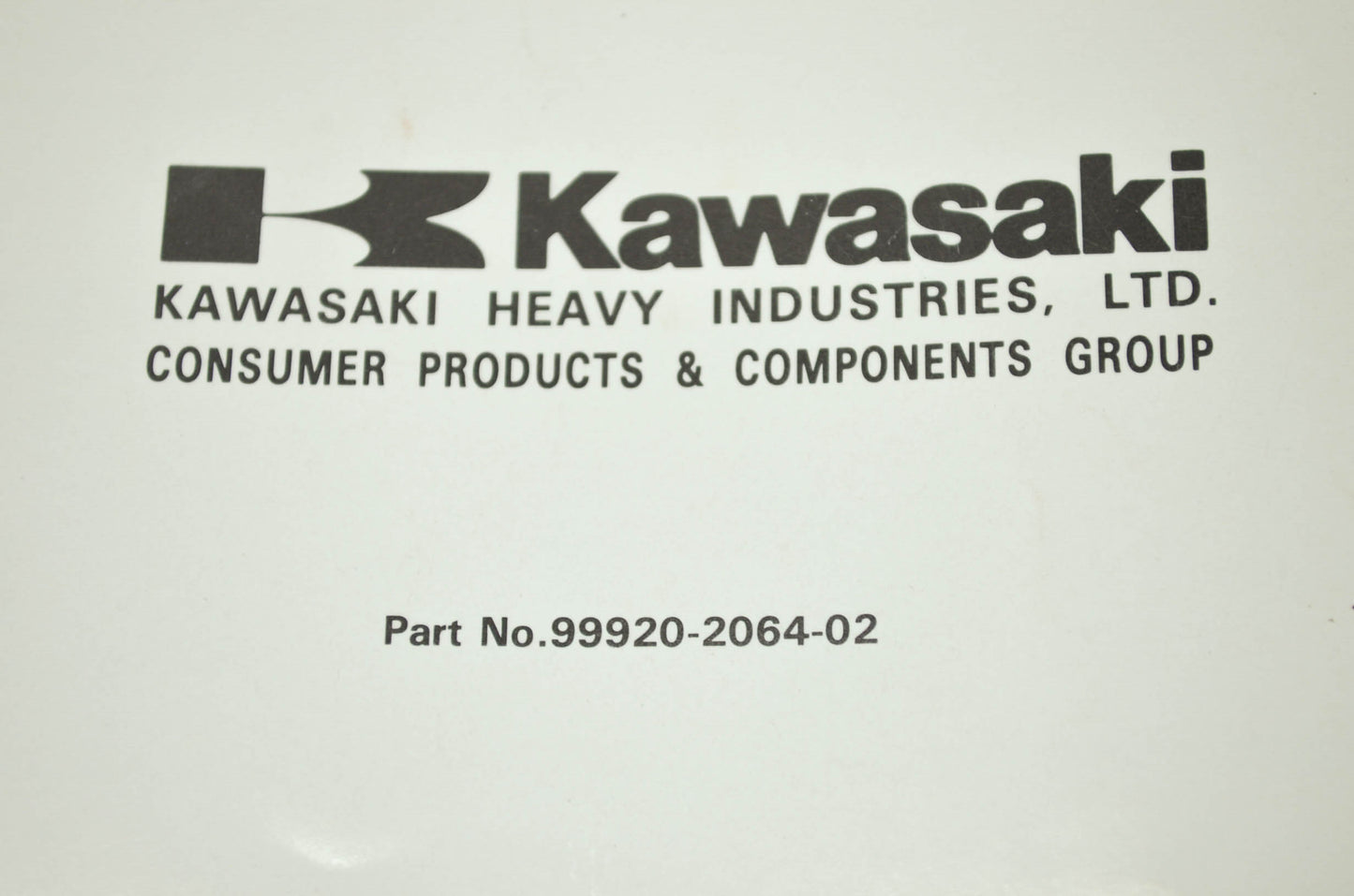 OEM Kawasaki 99920-2064-02 Owner's Manual GA1000/1400A