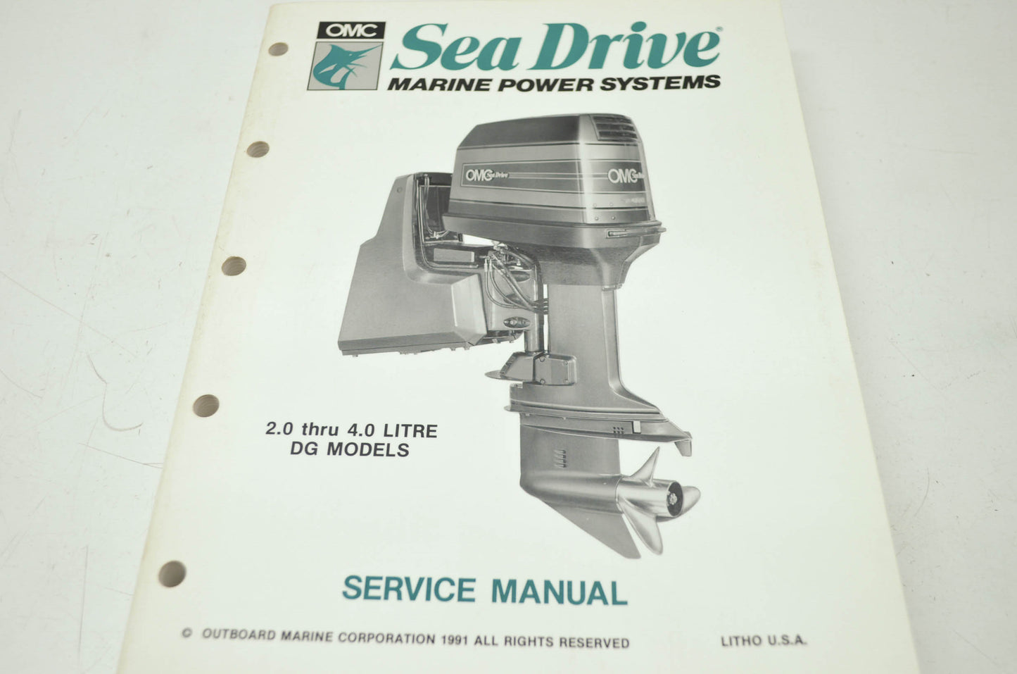 OMC Sea Drive 2-4 Liter DG Models Service Manual