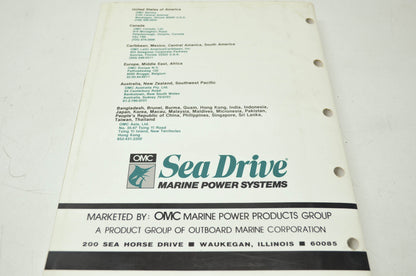 OMC Sea Drive 2-4 Liter DG Models Service Manual