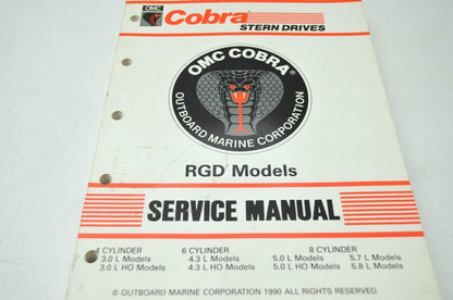 OMC 507953 Cobra 4 6 8 Cylinder RGD Models Service Manual