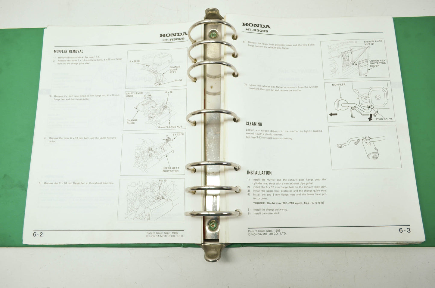 Honda HT-R3009 Shop Manual
