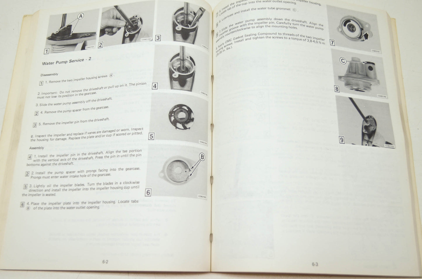 OMC 1984 2 thru V-6 Models Service Manual