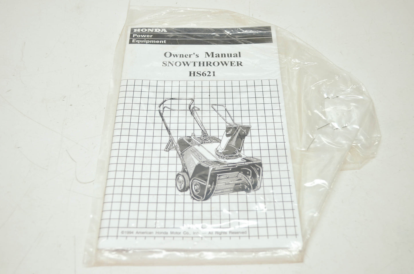 Honda Snowthrower HS621 Owner's Manual