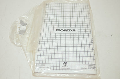 Honda Snowthrower HS621 Owner's Manual