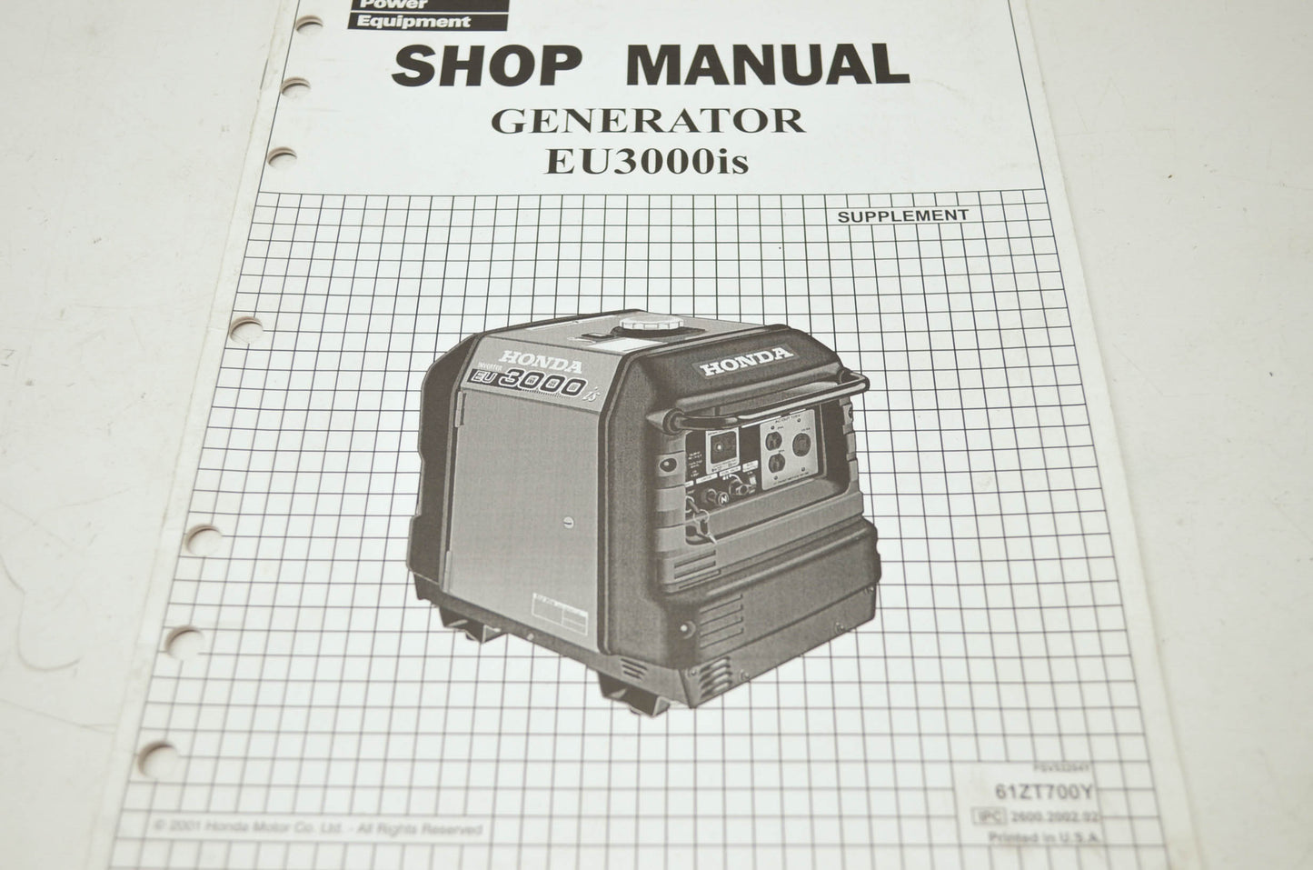 Honda Generator EU3000is Shop Manual