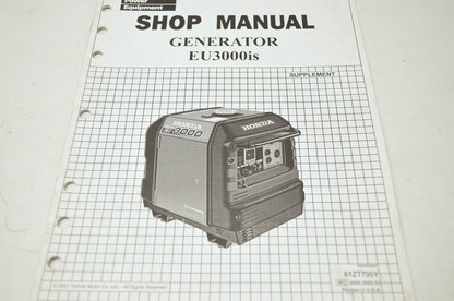 Honda Generator EU3000is Shop Manual