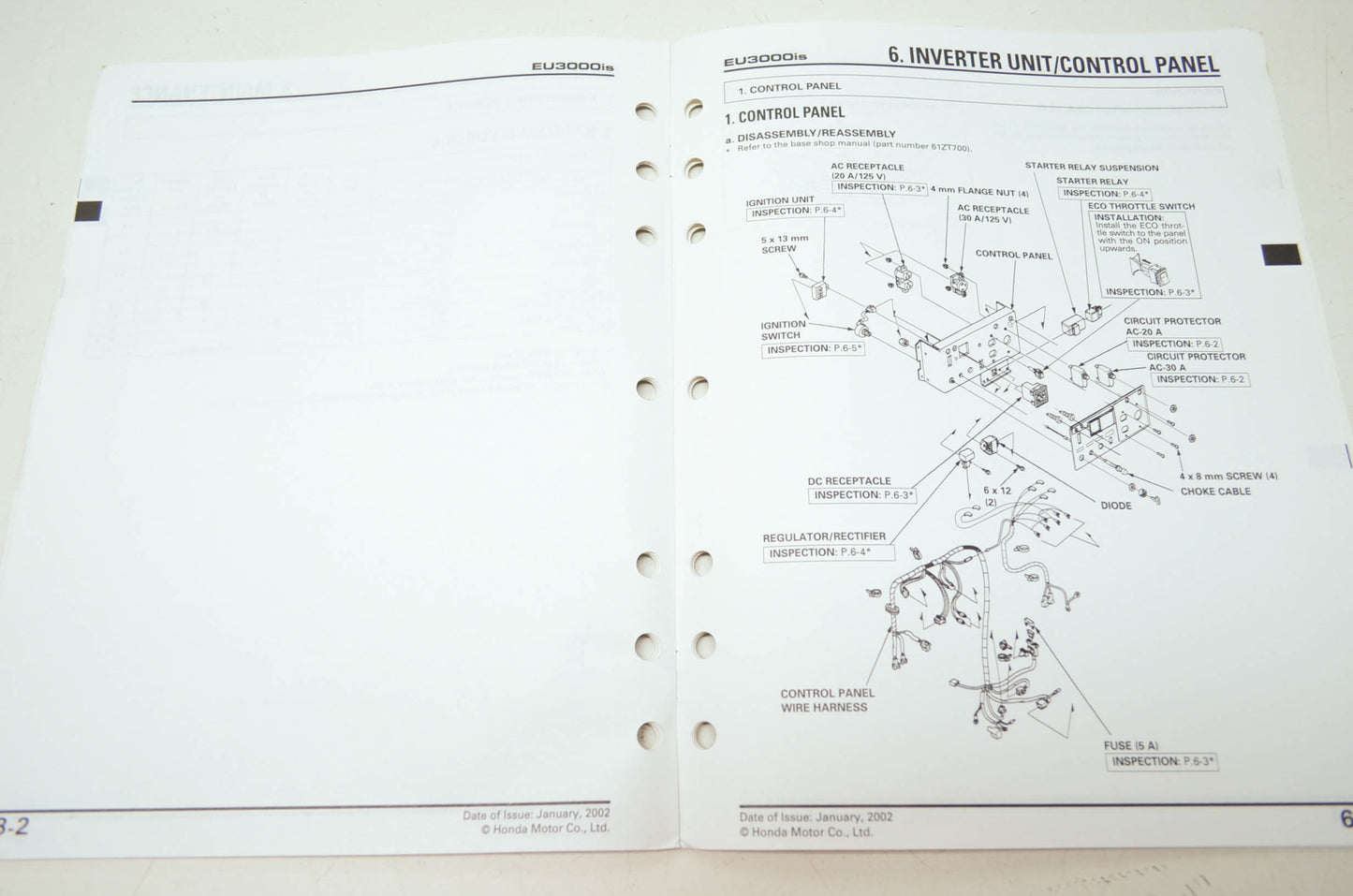 Honda Generator EU3000is Shop Manual