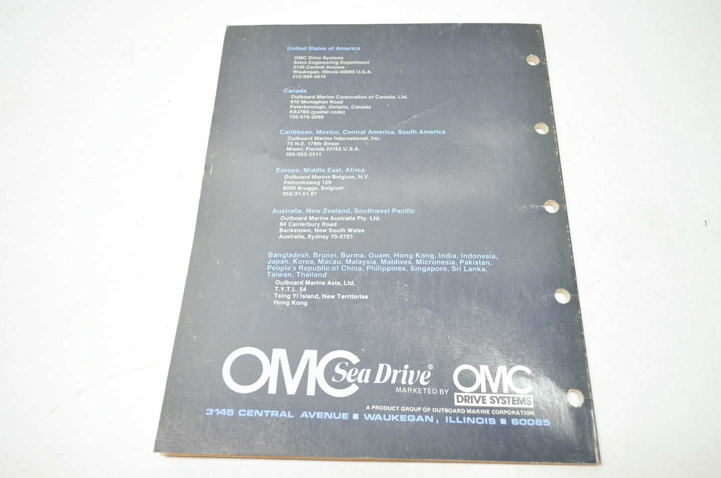 OMC Sea Drive 1.6 2.5 2.6 Liter S-Type Installation Manual