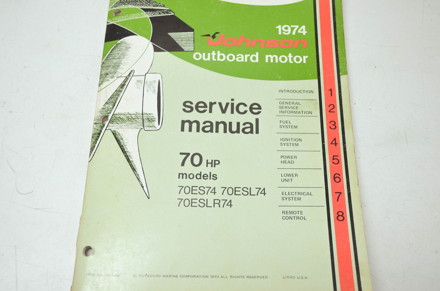 Johnson 1974 70HP Models Service Manual