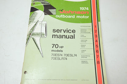 Johnson 1974 70HP Models Service Manual