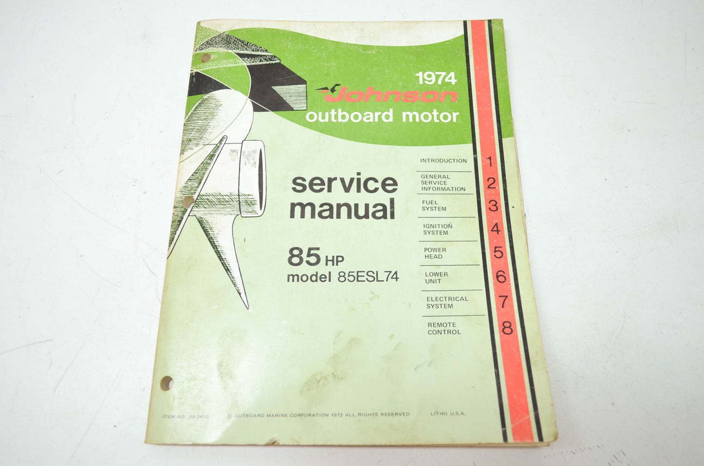 Johnson 1974 85HP Model Service Manual