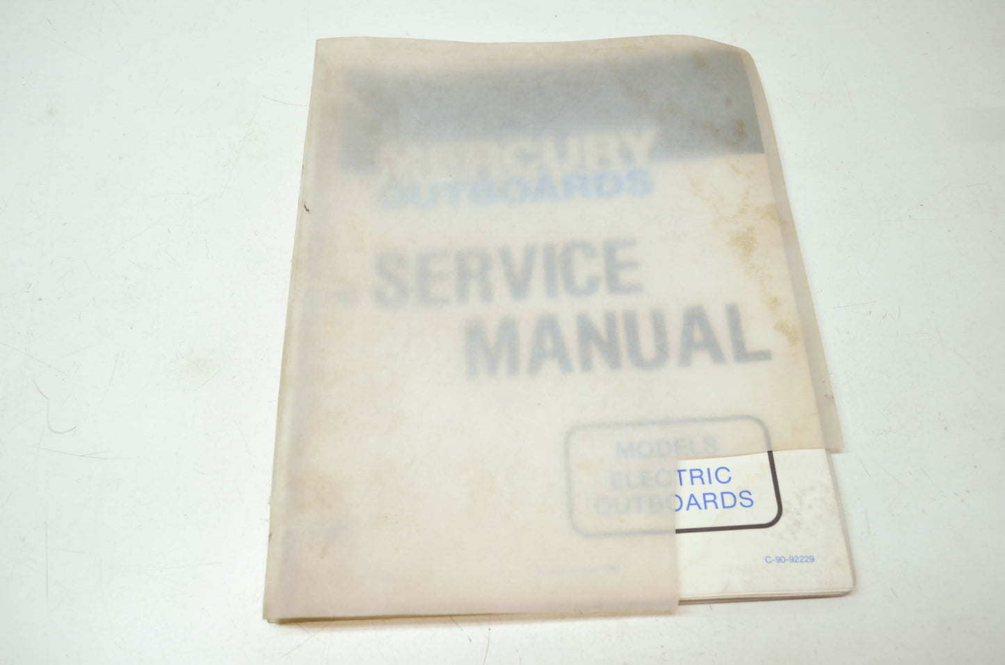 Mercury Electric Outboard Motors Service Manual