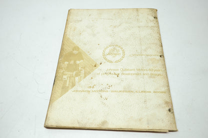 Johnson 1972 50th Anniversary Series 50HP Models Service Manual