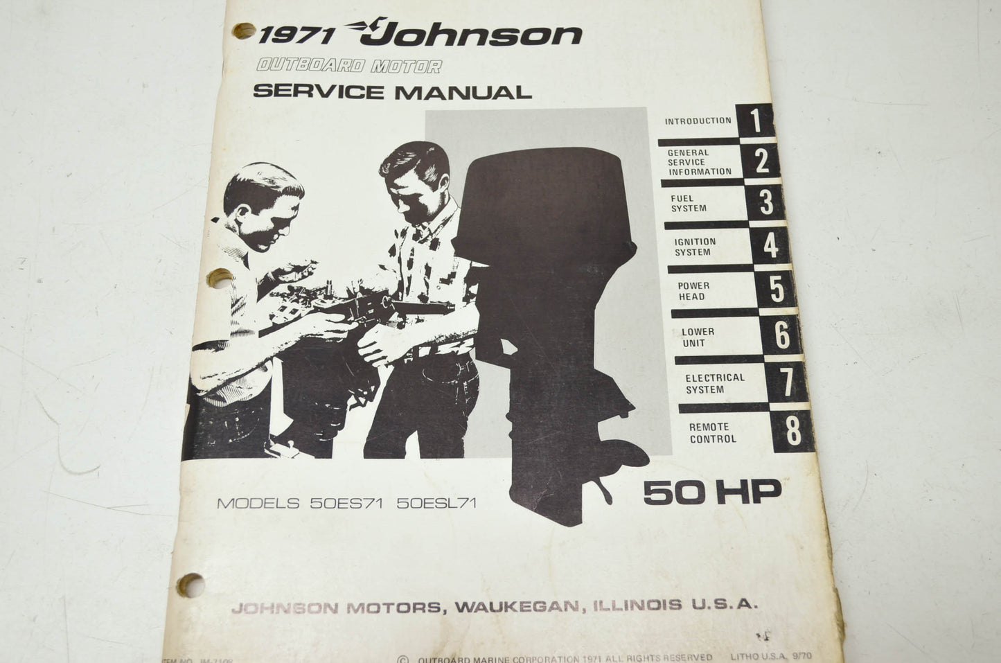 Johnson 1971 50HP Models Service Manual