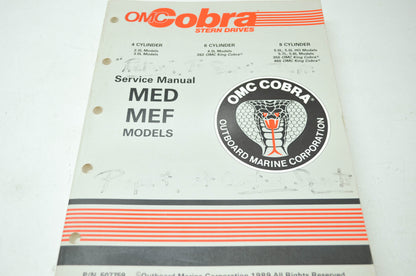 OMC Cobra MED MEF Models Service Manual