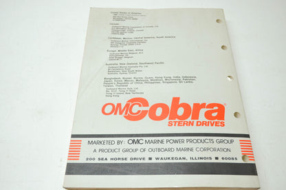 OMC Cobra MED MEF Models Service Manual